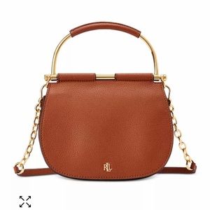 Lauren Ralph Lauren Mason Pebbled Leather Satchel